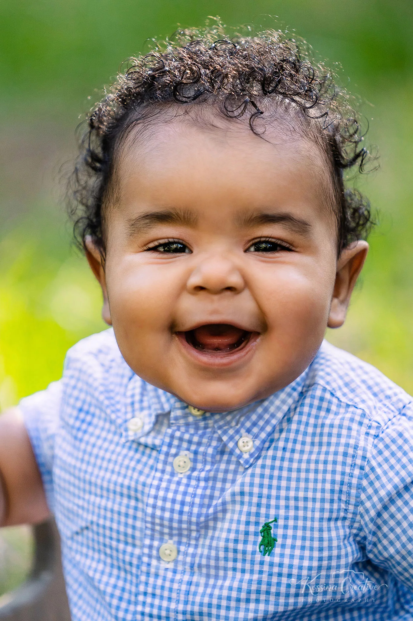 Orlando Baby Photographer 6 month sitter milestone outside baby boy