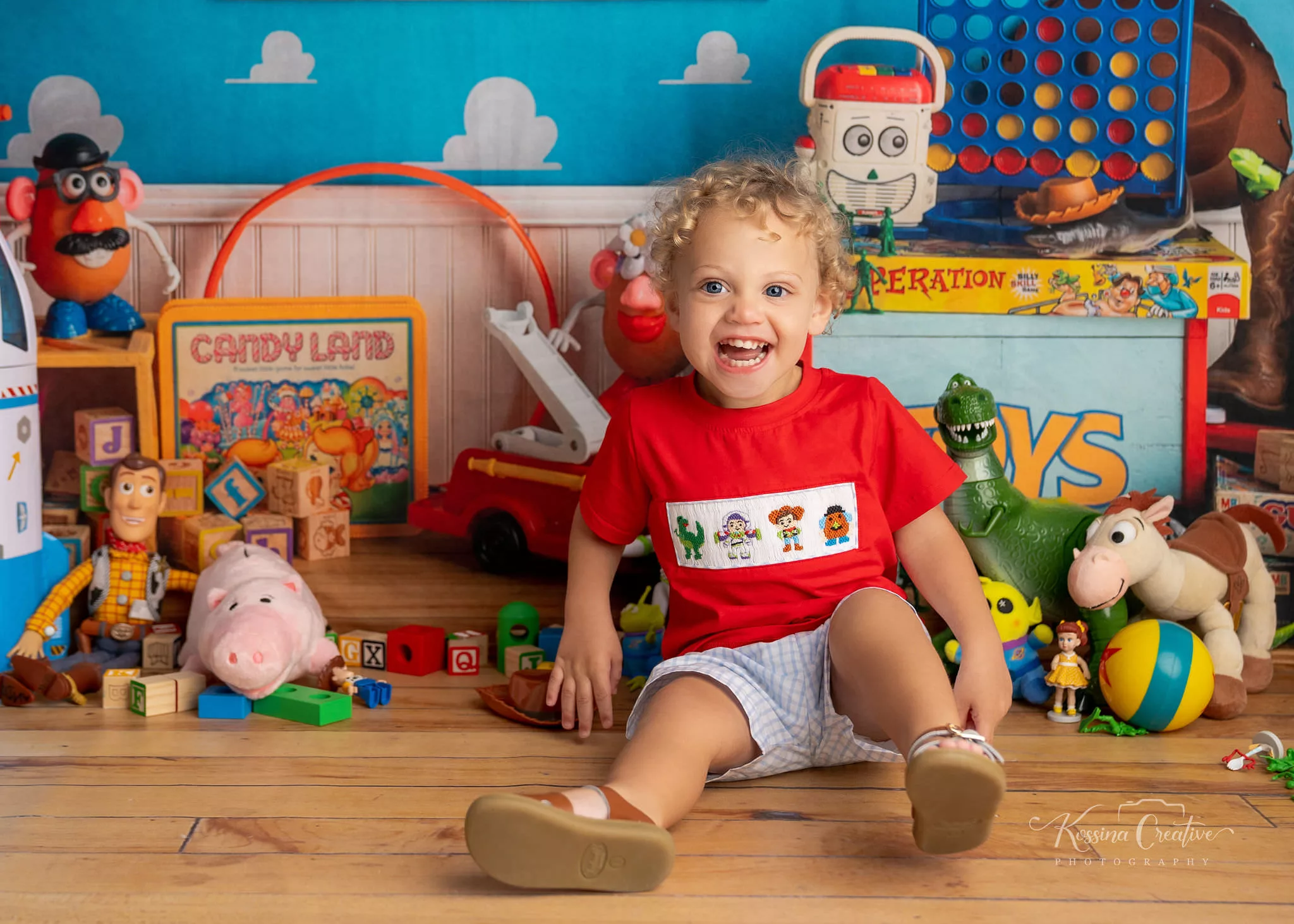 Orlando Family Photographer Birthday Photoshoot toy story little boy
