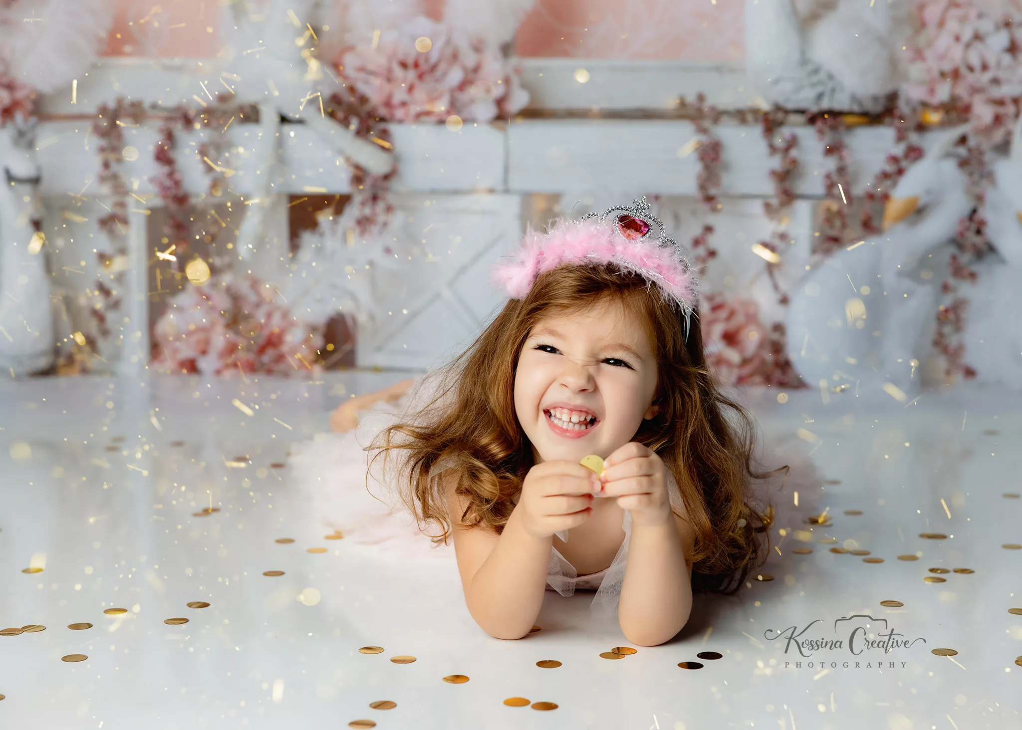 Orlando Family Photographer Birthday Photoshoot gold glitter