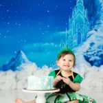 Orlando Girl Cake Smash 1st Birthday Photographer Photo Studio disney princess frozen ana and elsa