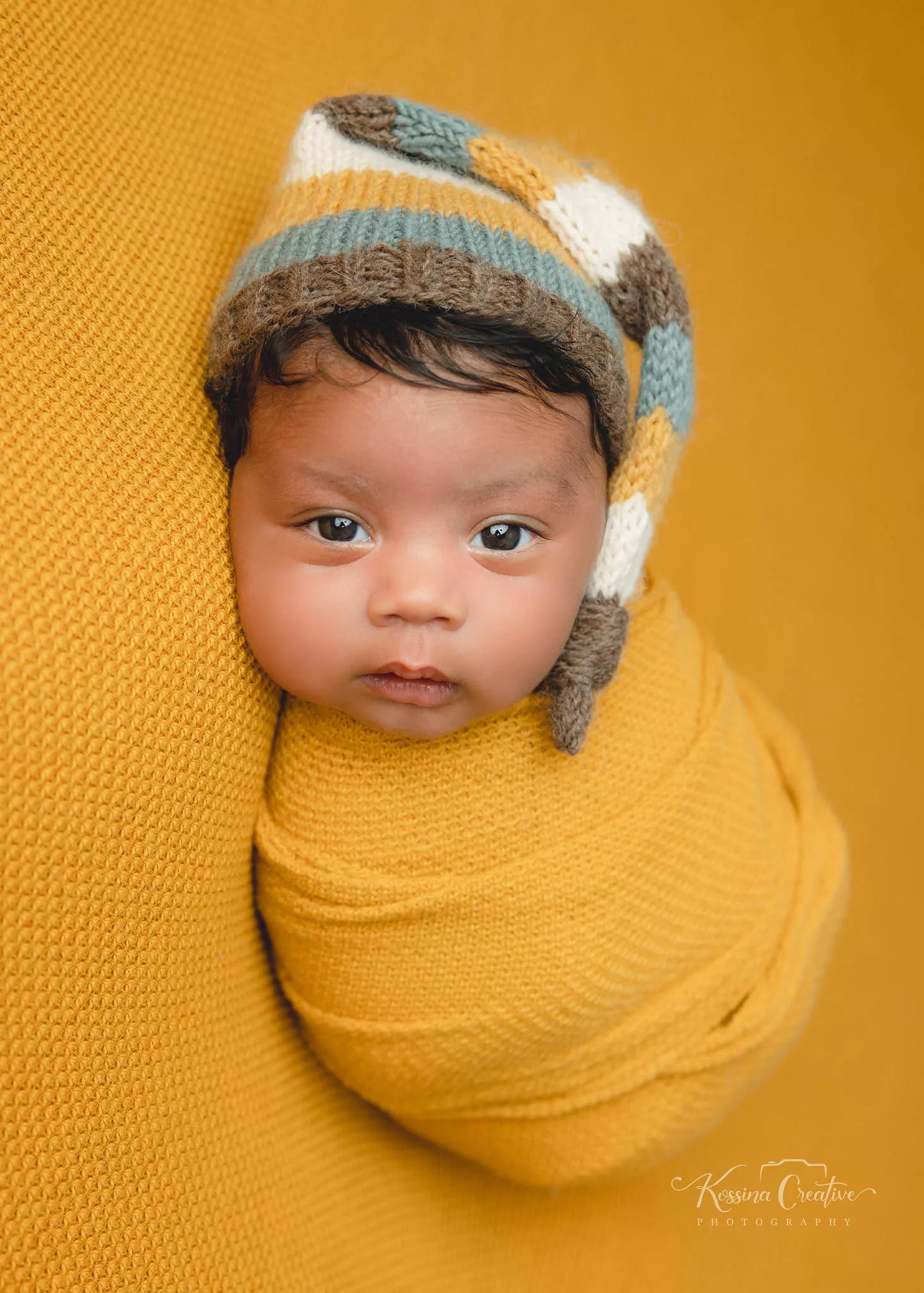 Orlando newborn photography baby photo studio yellow